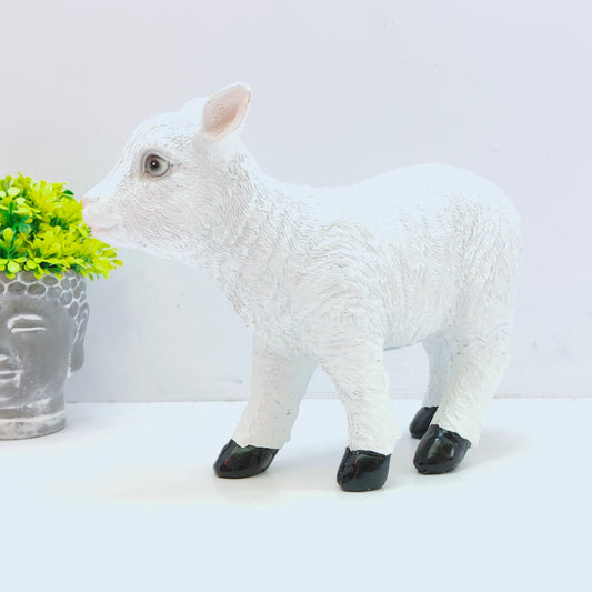 Cute Sheep Statue Lawn Fairy Garden Home Decoration Moss Doll House Ornament