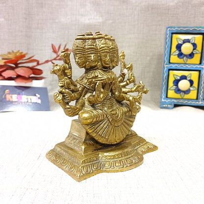 Brass Gayatri mata idol