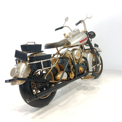 Vintage bike model metal craft showpiece