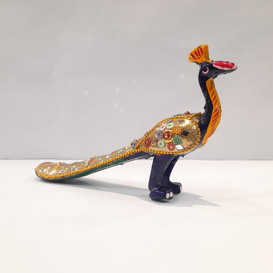 Resin Peacock With Multi Color Beads