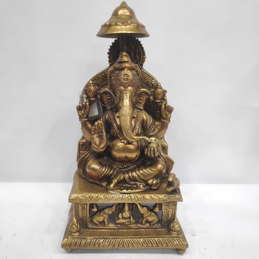 Brass ganesh idol