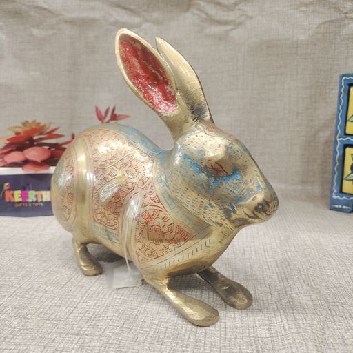 Brass Rabbit Showpiece