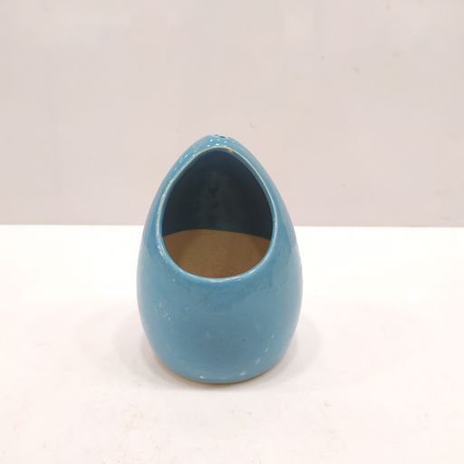 Aqua Blue Succulent Planter Ceramic pot for office & home
