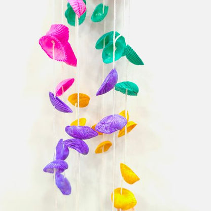 Colorful Shell Wind Bell Mediterranean Style Home Decoration Wind Bell as a Gift