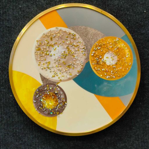LUXURY CRYSTAL 3D CIRCLE SHAPE PAINTING