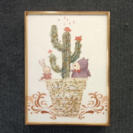 Crystal wall frames