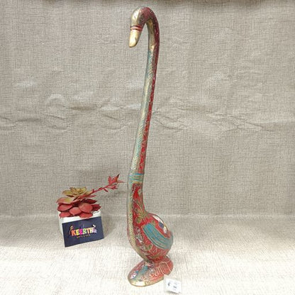 Brass swan showpiece