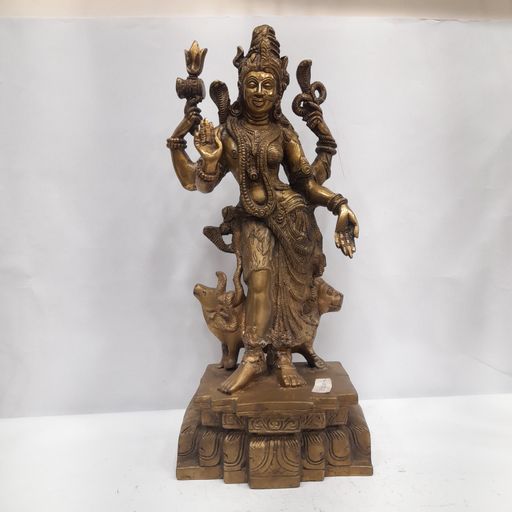 Brass ardhanareswar idol