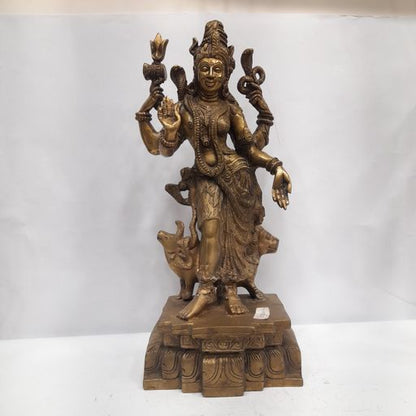 Brass ardhanareswar idol