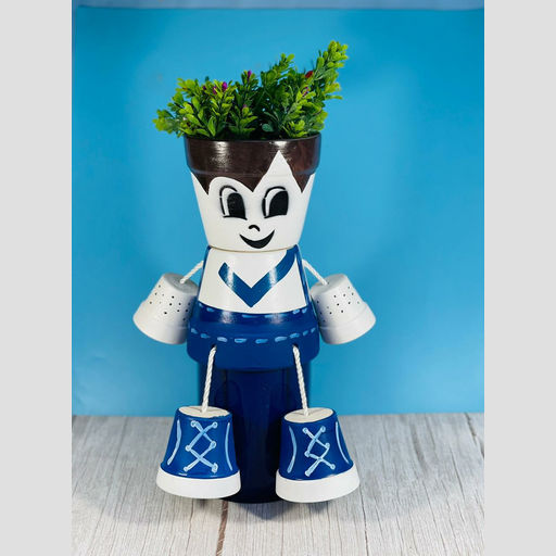 Terracota Ceramic Pot/Planter Without Plant Cartoon Face Printed for Garden Indoor Home & Outdoor