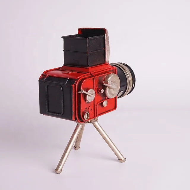 Vintage Decor Metal Craft Retro Antique Cine Projector Model Home Decoration Accessories
