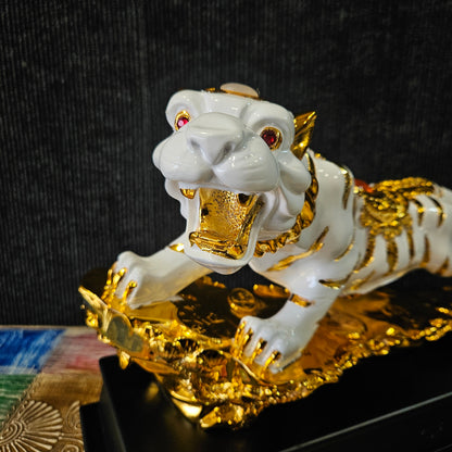 Tiger Statue Feng Shui Decoration Animal Sculpture Collectible Showpiece Figurines For Home Decor