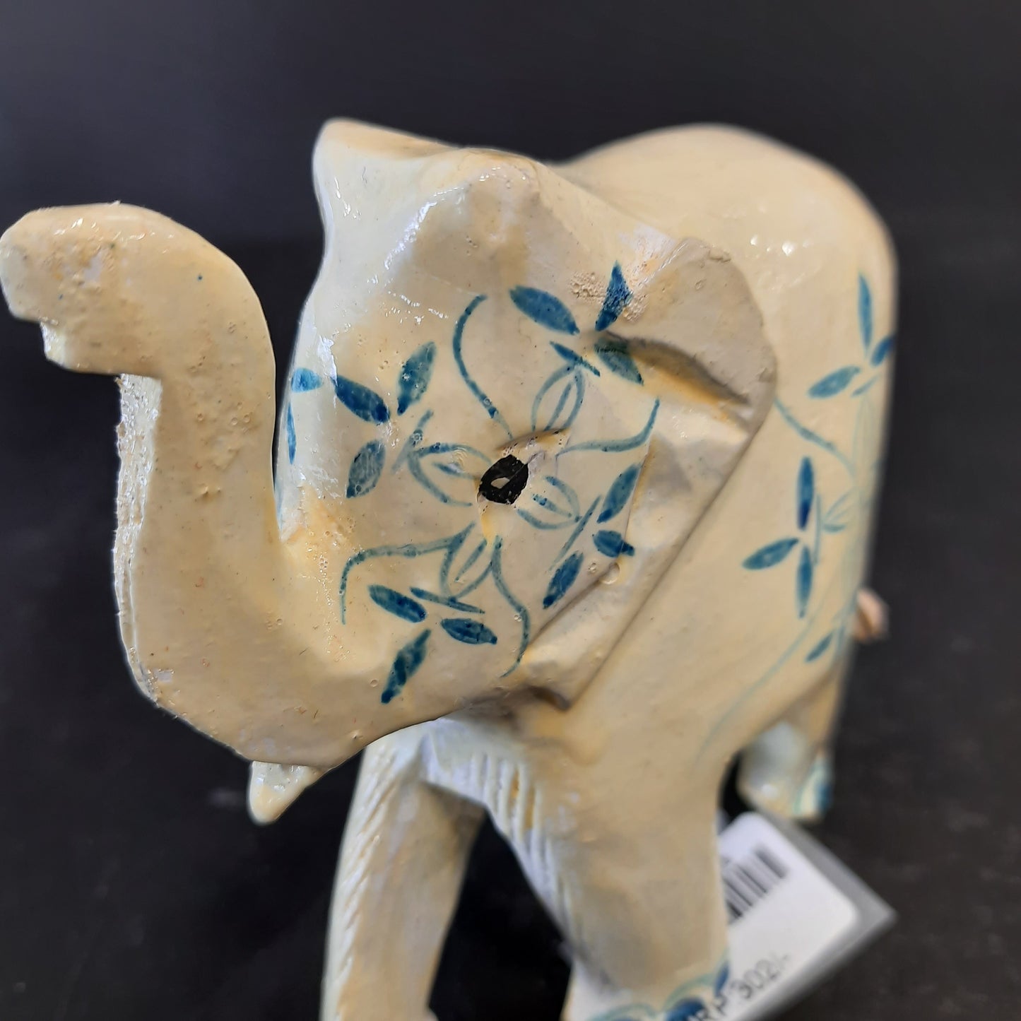 Wooden Elephant 4 Flower Painting
