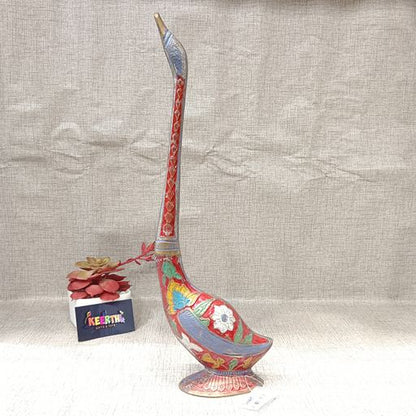 Brass swan showpiece