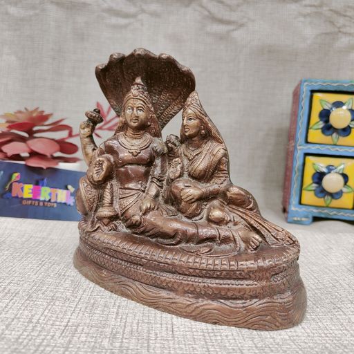 lakshmi vishnu Brass Idol