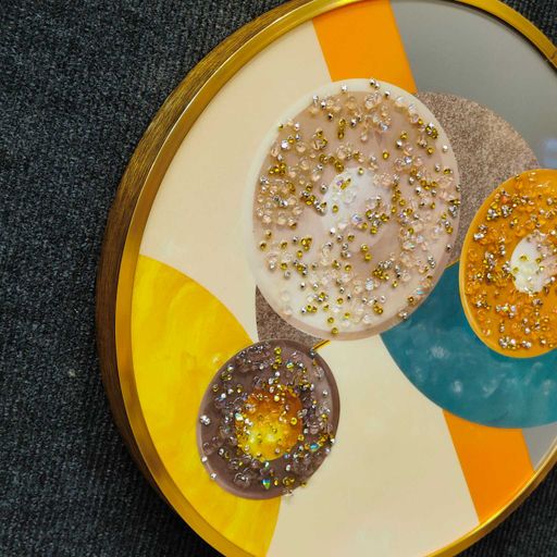 LUXURY CRYSTAL 3D CIRCLE SHAPE PAINTING