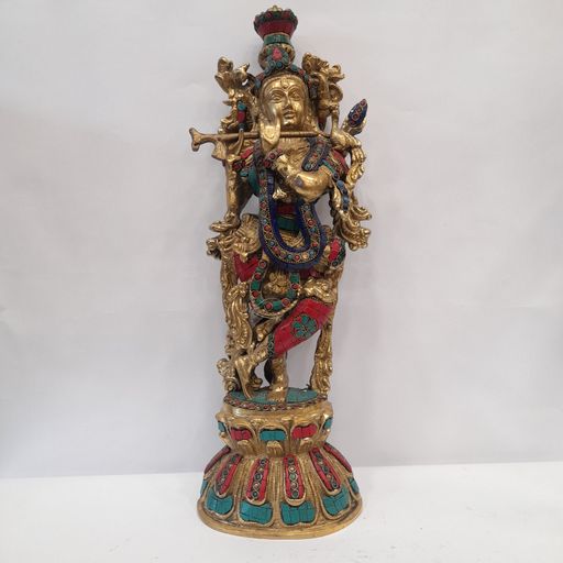 Brass Krishna idol