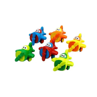 Aircraft friction cartoon airoplane push toy