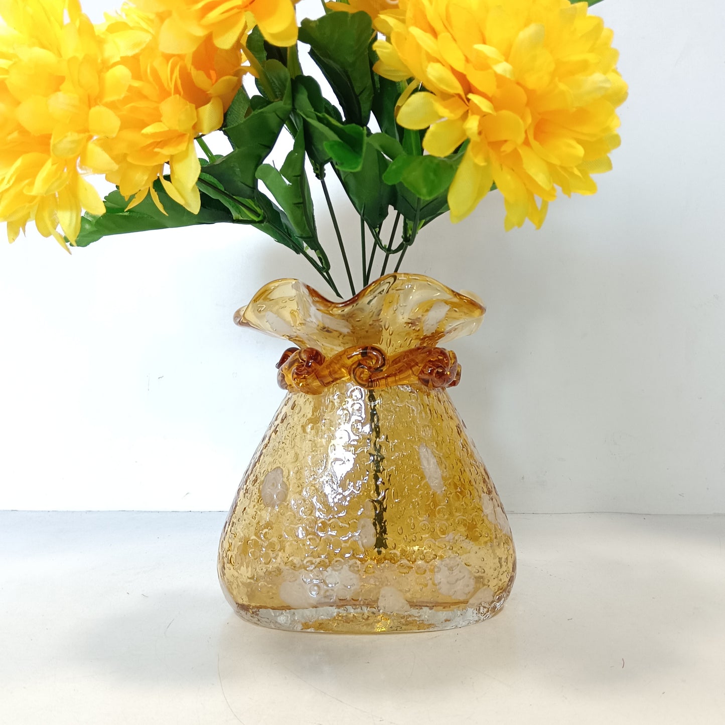 Specially hand moulded glass Flower vase