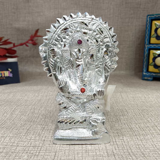 Ganesh Small German silver idol