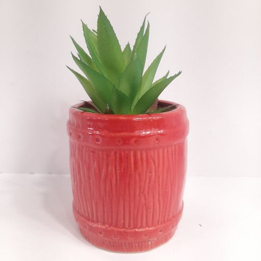 Elegant Textured finish Ceramic pot for office & home decoration