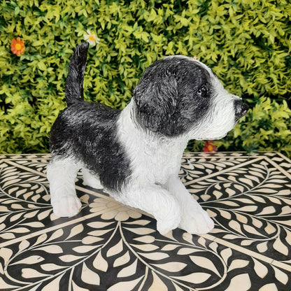 Cute realistic puppy show piece