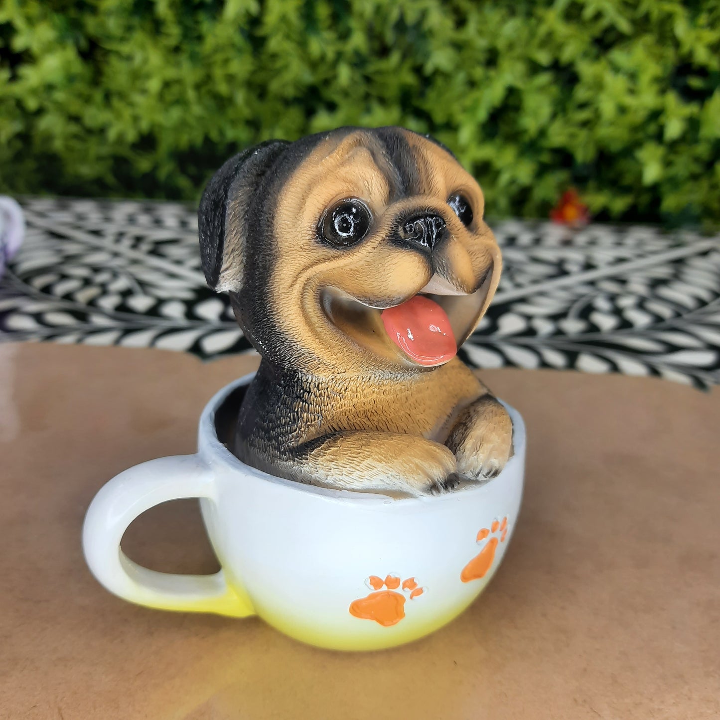 Puppy in cup show piece