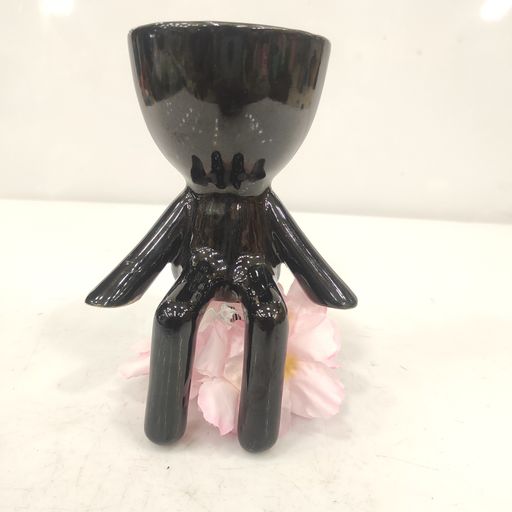 Sitting posture Resin Planter Without Succulent Ceramic pot for desktop office & home