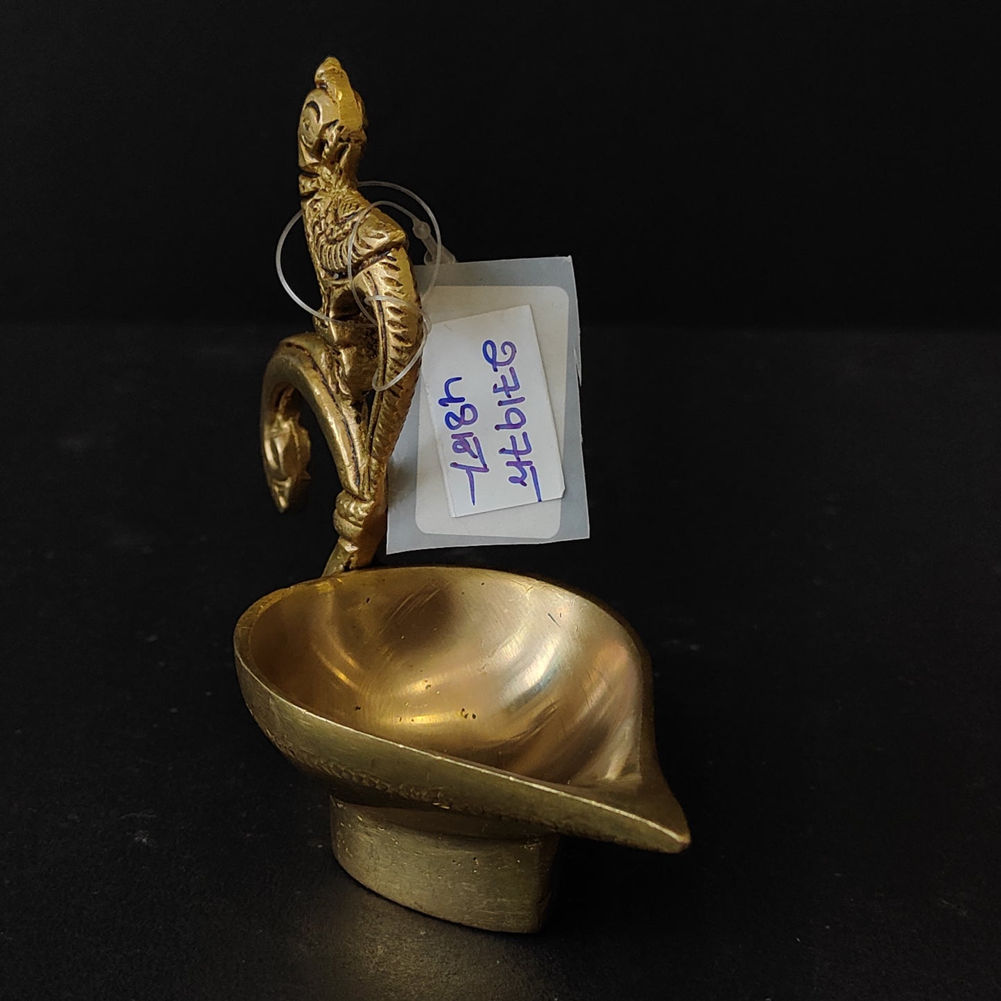 Metaldecor Brass Traditional Handmade Diya With Handle