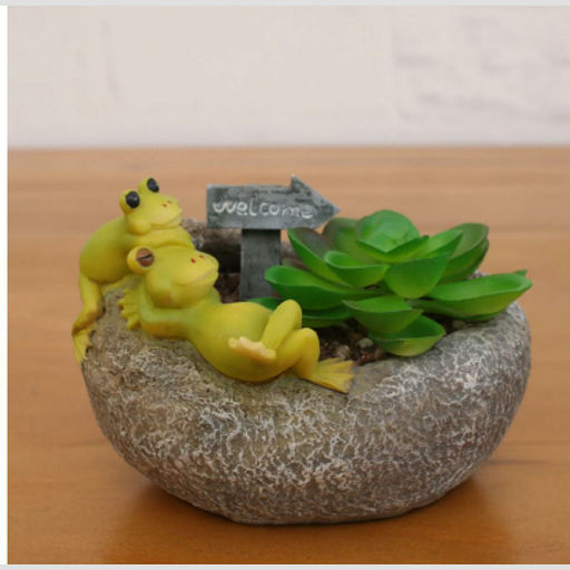 Creative Flower Pot Resin Succulent Planter Mini Plant Pot for home & office