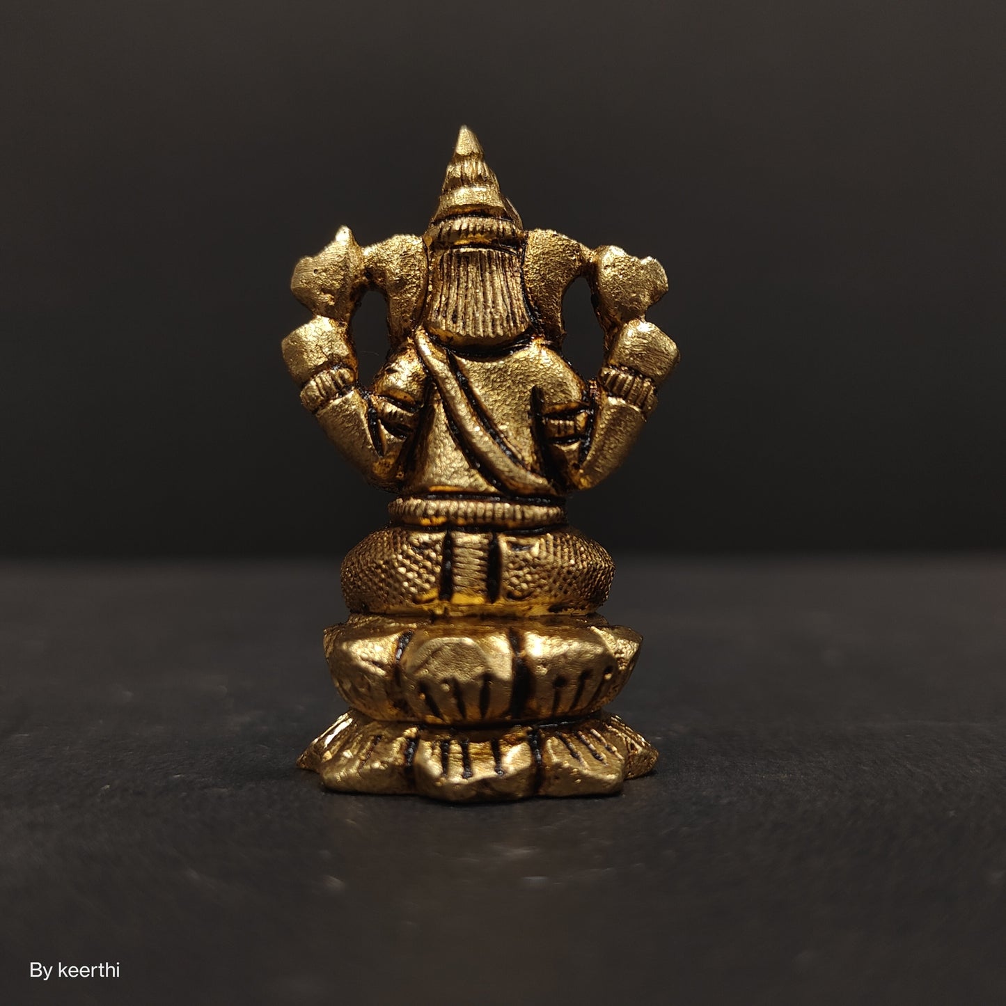 Brass Lord Ganesha Statue for Pooja Home Decor Car Dashboard God Ganesh Ganpati Decorative Showpices