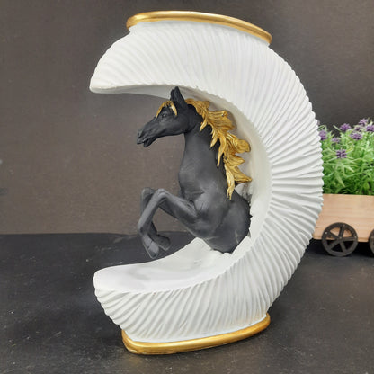 Horse flower pot come showpiece