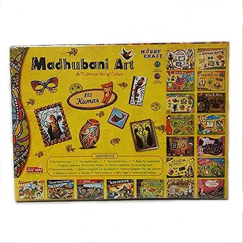 Madhubani Indian Art Hobby Craft Lil Star Intellectual Toy Art kit set For kids