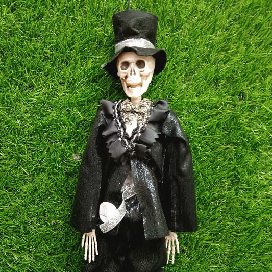 Haunted Skeleton With Black Dress