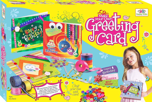 Make Your own Greeting Card, Art and Craft, Do-It-Yourself kit, Creative Craft Projects for Kids, Greeting Card Making Kit, Birthday Gift for Boys & Girls for Age from 6 to 8 & Above