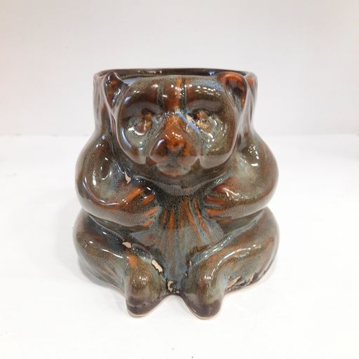 Squirrel shaped shiny ceramic pot for kids rooms,office & home decoration purpose