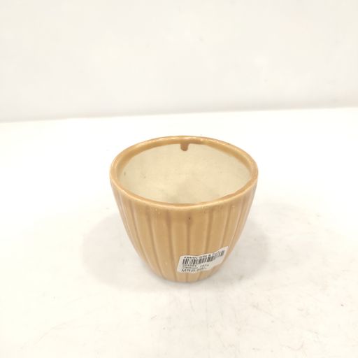 Light Yellow Ceramic Pot for Indoor Plants Matte Finish Planter | Perfect for Home Decor, Garden, Balcony, Living Room Decoration & Gifting | Modern Indoor Plant Planter Ceramic pot