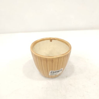 Light Yellow Ceramic Pot for Indoor Plants Matte Finish Planter | Perfect for Home Decor, Garden, Balcony, Living Room Decoration & Gifting | Modern Indoor Plant Planter Ceramic pot