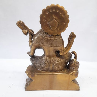 Brass saraswati idol