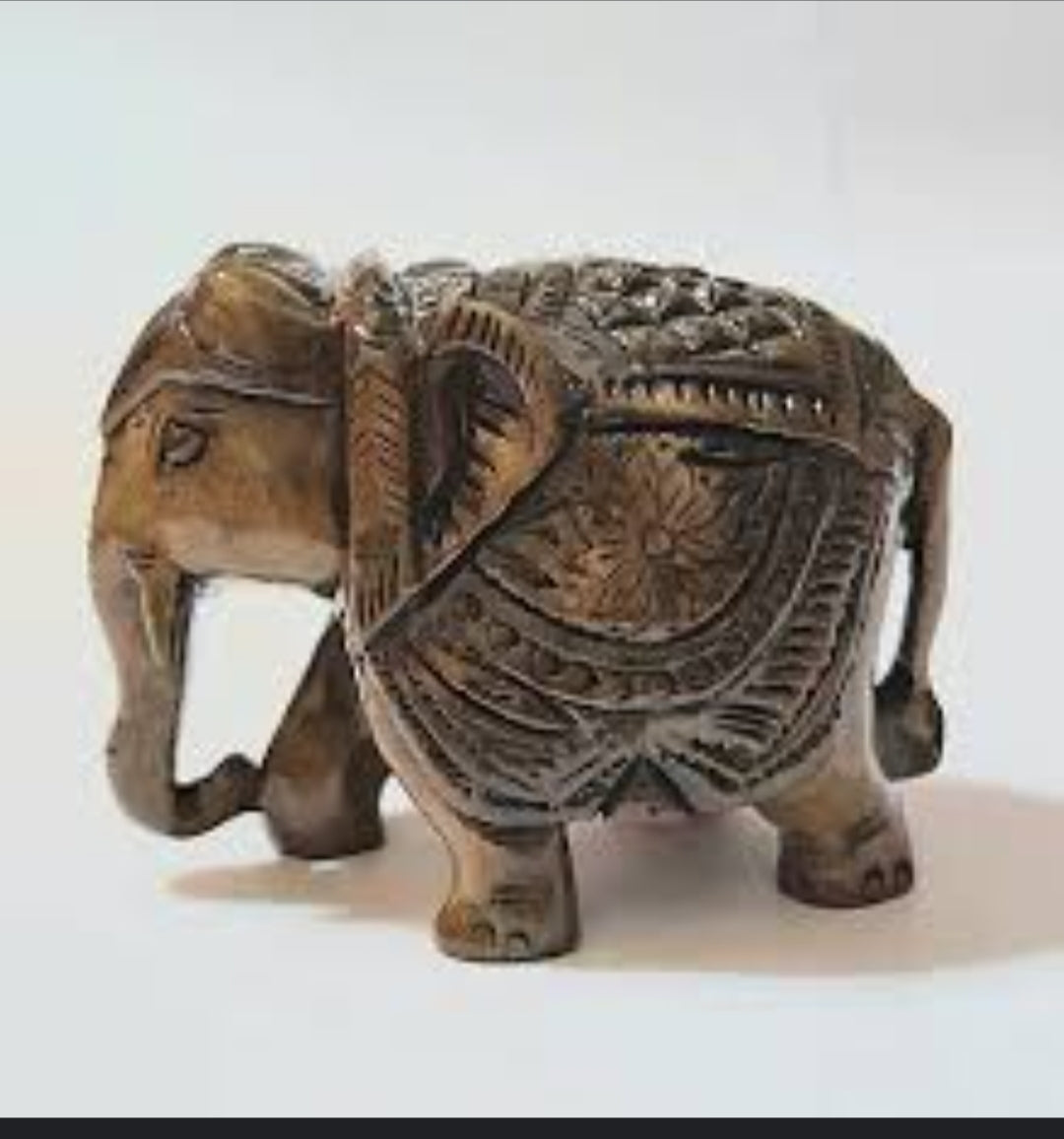 Wooden african Elephant.curved SF