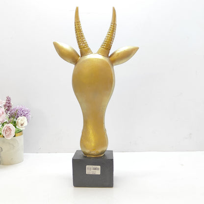 Fiber Decorative Giraffe Head Art Sculpture for Home Decor