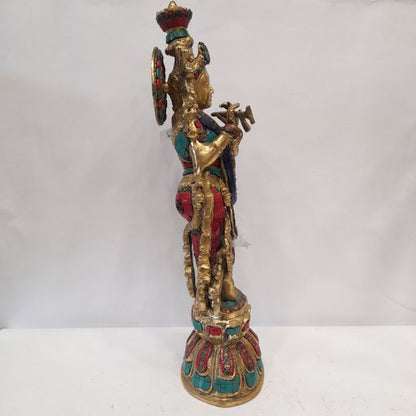 Brass Krishna idol