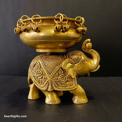 Elephant urli brass antiques