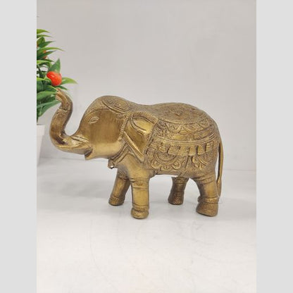 Brass Crafted Elephant Idol