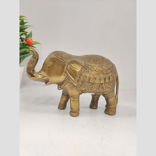 Brass Crafted Elephant Idol