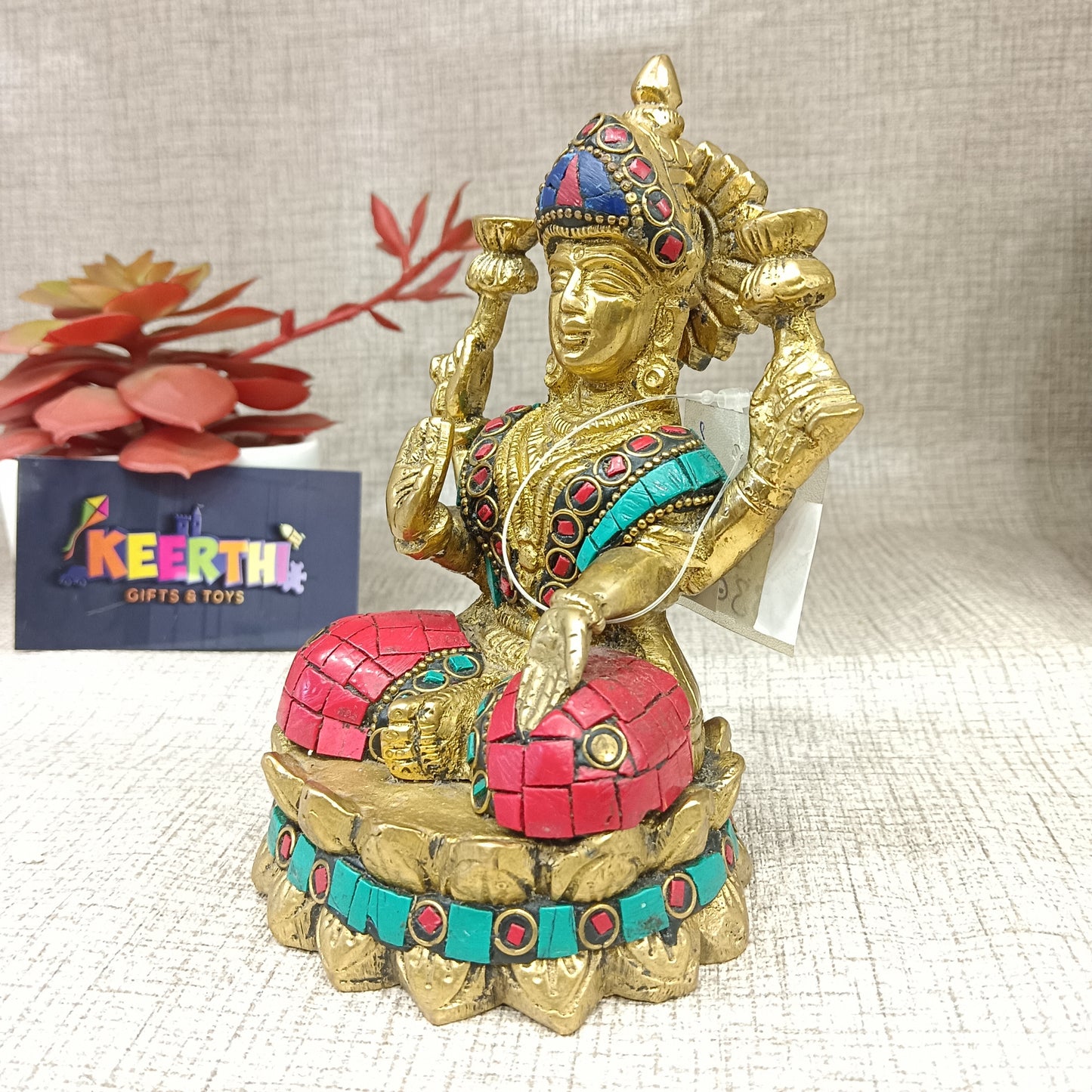Lakshmi Devi brass idol