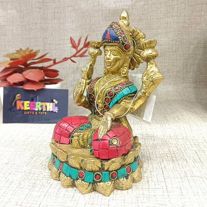 Lakshmi Devi brass idol