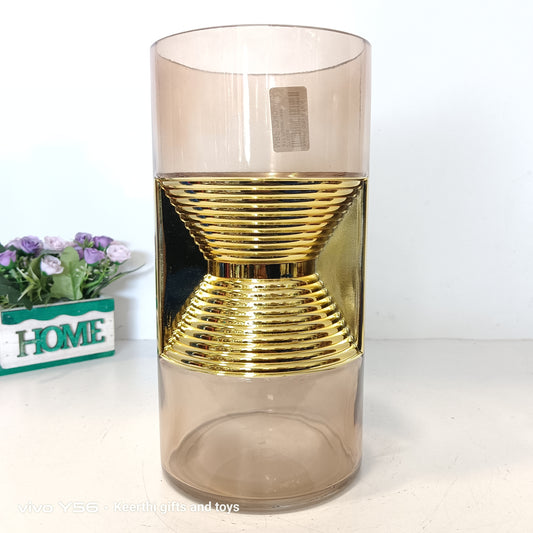 Abstract design glass Flower vase