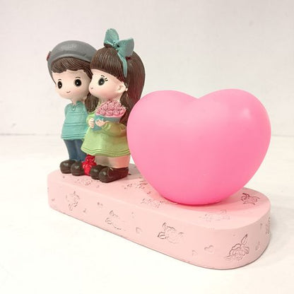 Couple heart lamp