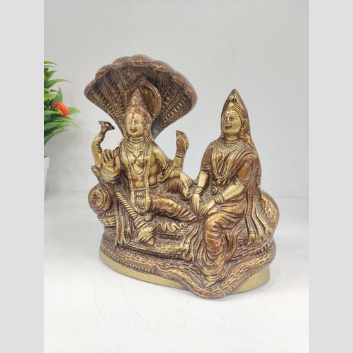 brass lakshmi vishnu